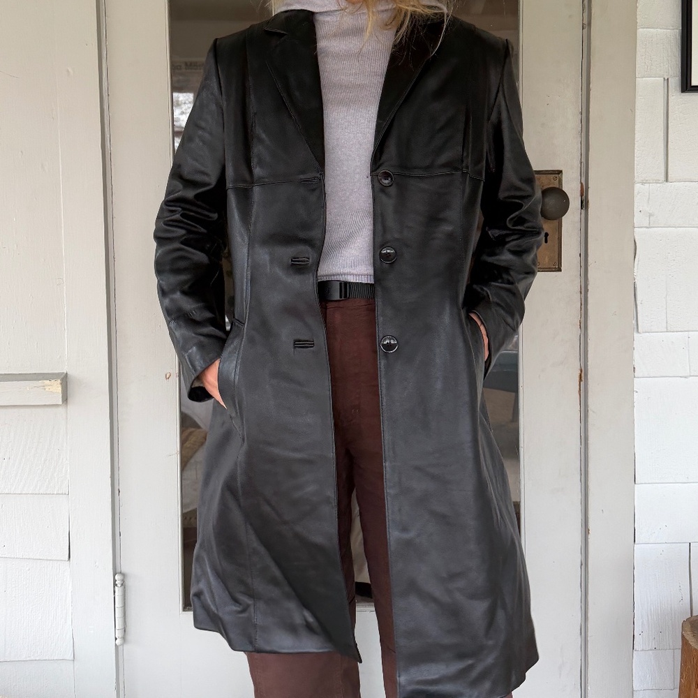 Wilson Leather Trench Coat